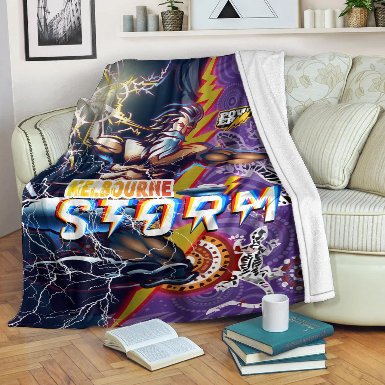 storm-aboriginal-rugby-blanket-super-storm-thunder-power