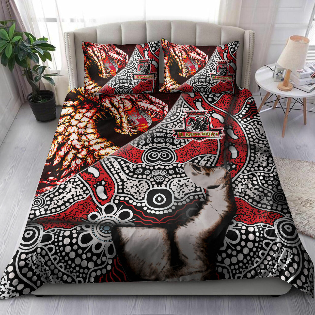 st-george-rugby-indigenous-custom-patronage-bedding-set-st-george-illawarra-dragons-bloods-in-my-veins