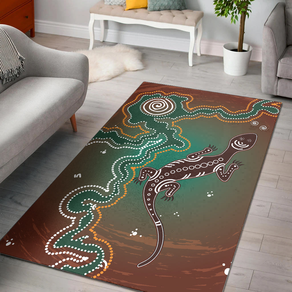 aboriginal-lizard-area-rug-indigenous-dot-painting-art-lt12