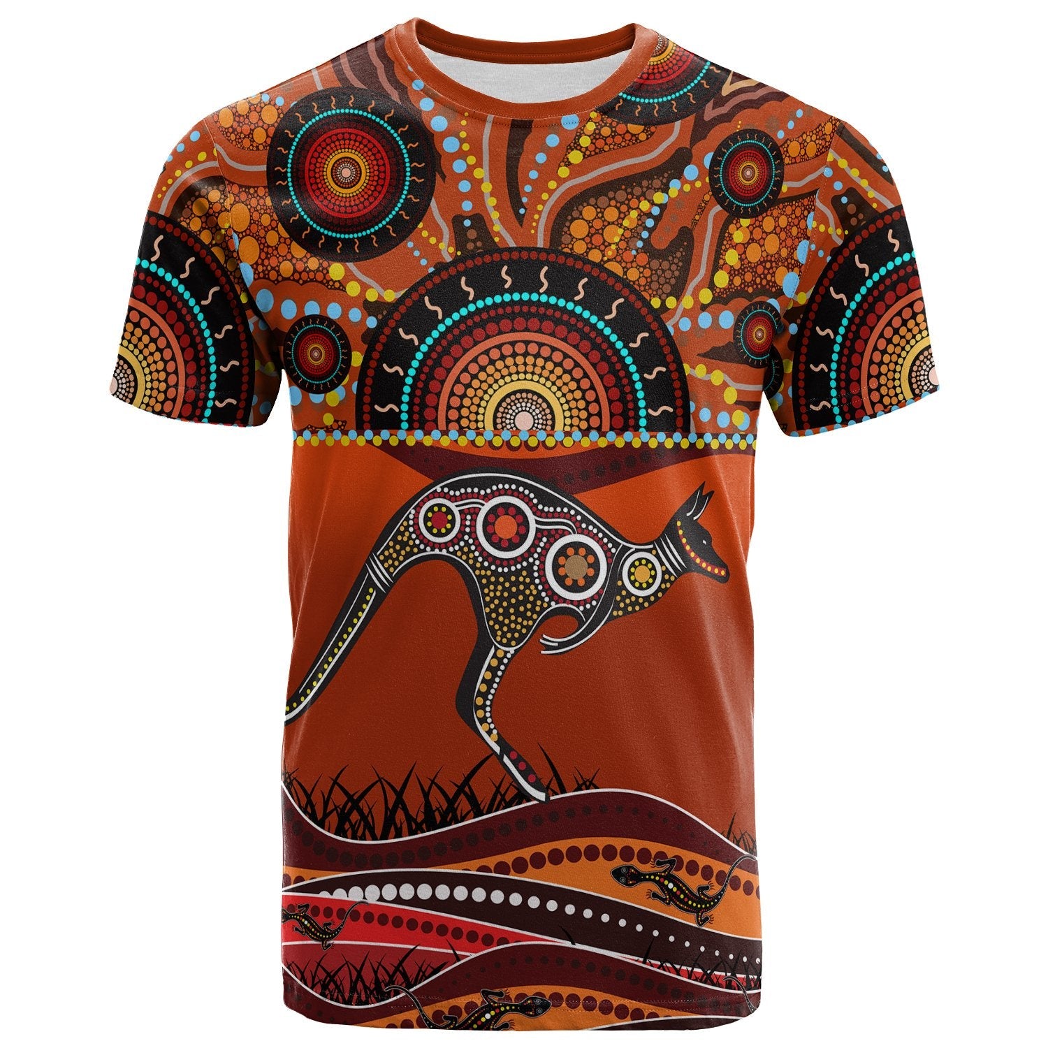 aboriginal-t-shirt-kangaroo-with-dot-painting