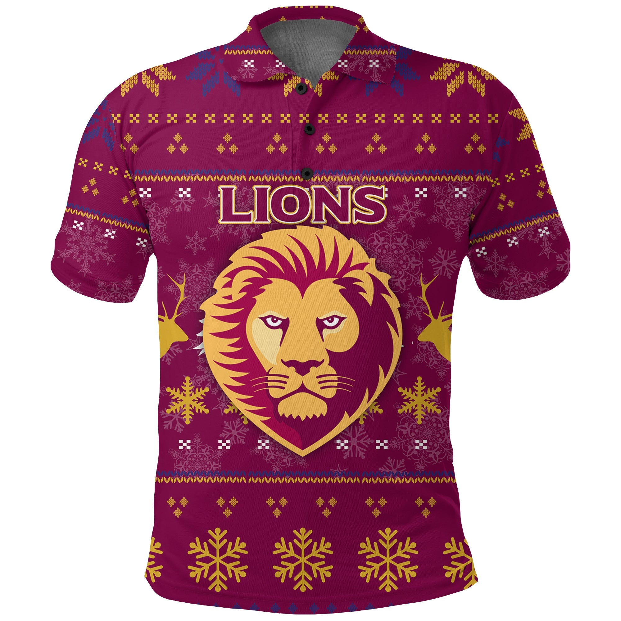 brisbane-lion-polo-shirt-christmas-ugly-style