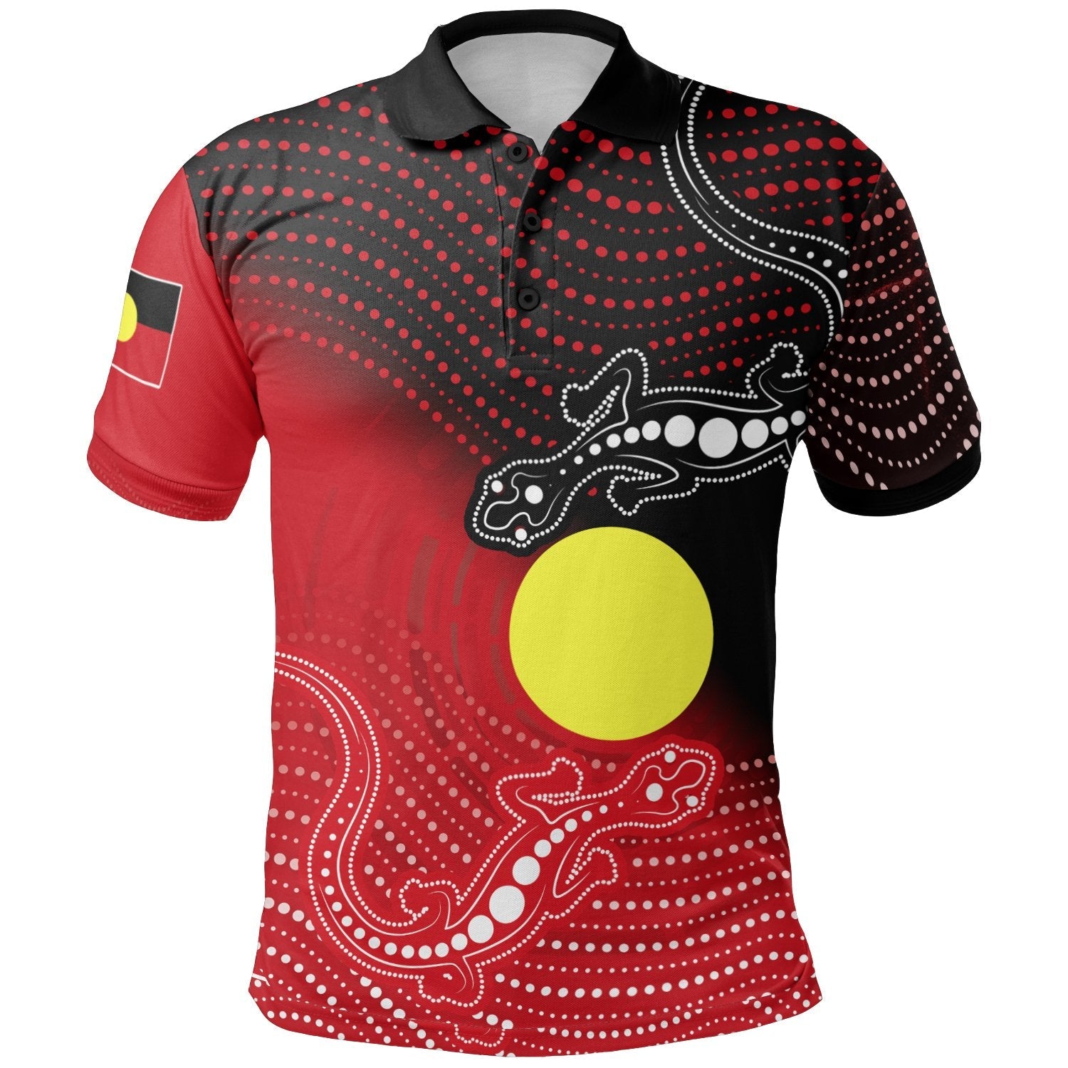 aboriginal-polo-shirts-two-indigenous-lizard