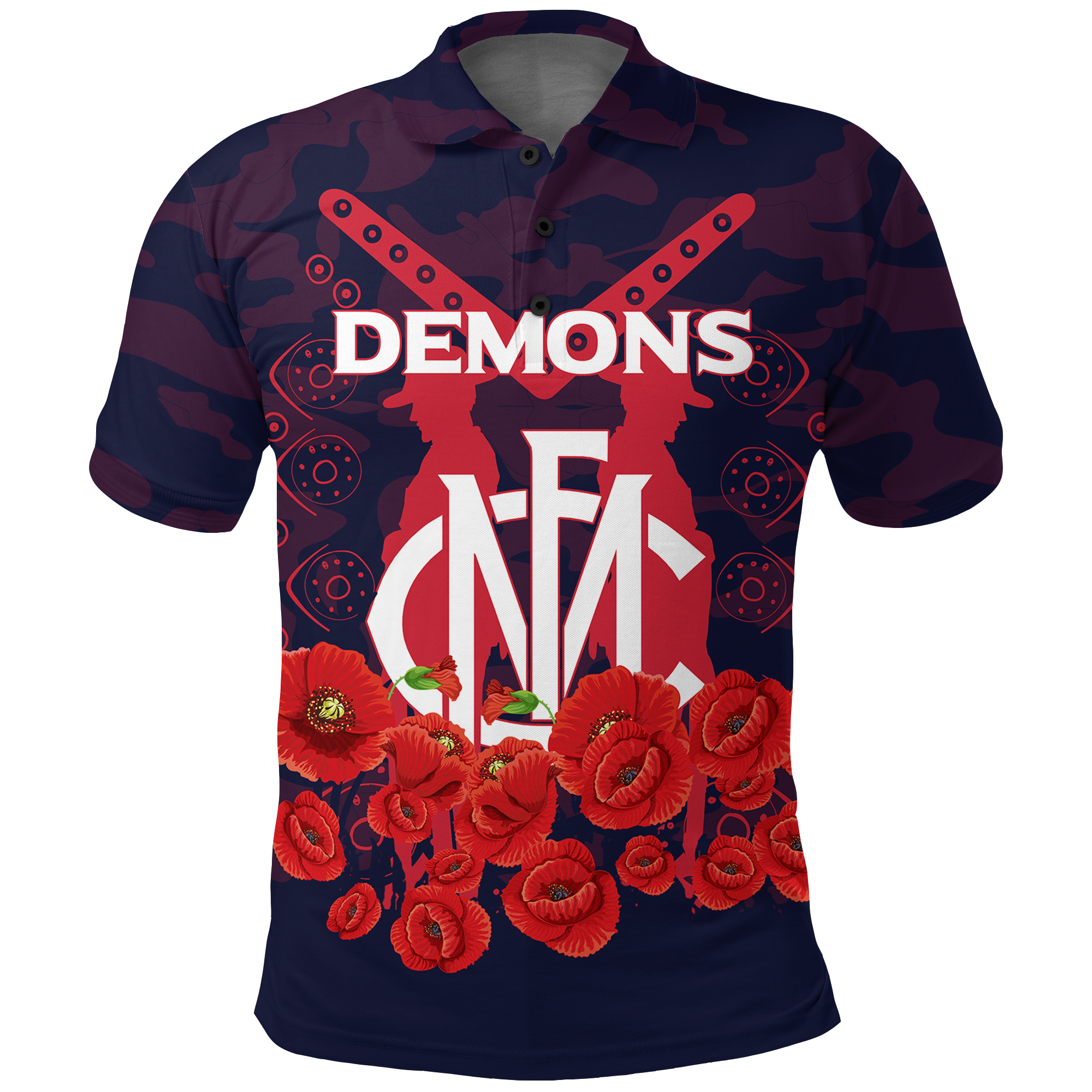 melbourne-demons-anzac-day-indigenous-art-polo-shirt