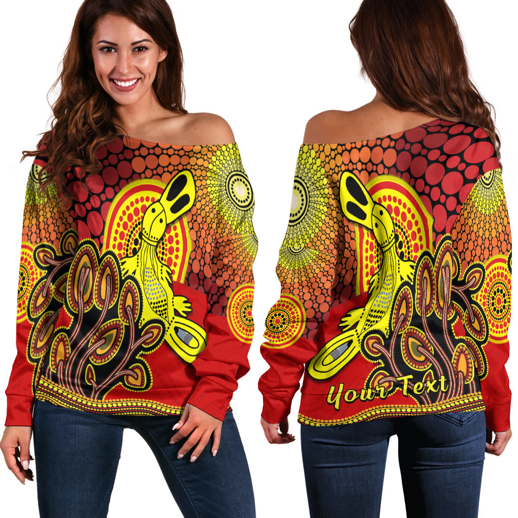 custom-personalised-aboriginal-platypus-off-shoulder-sweater-tree-on-the-hill-sunshine