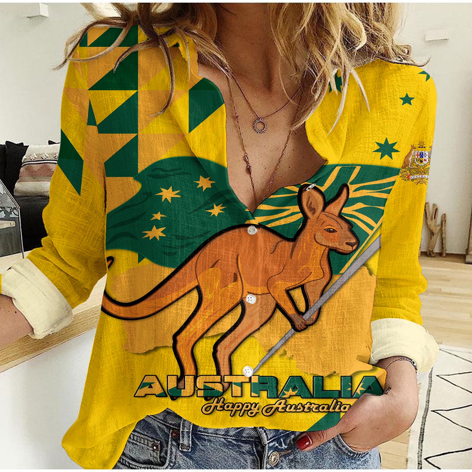 Australia Day Proud To Be Aussie Women Casual Shirt