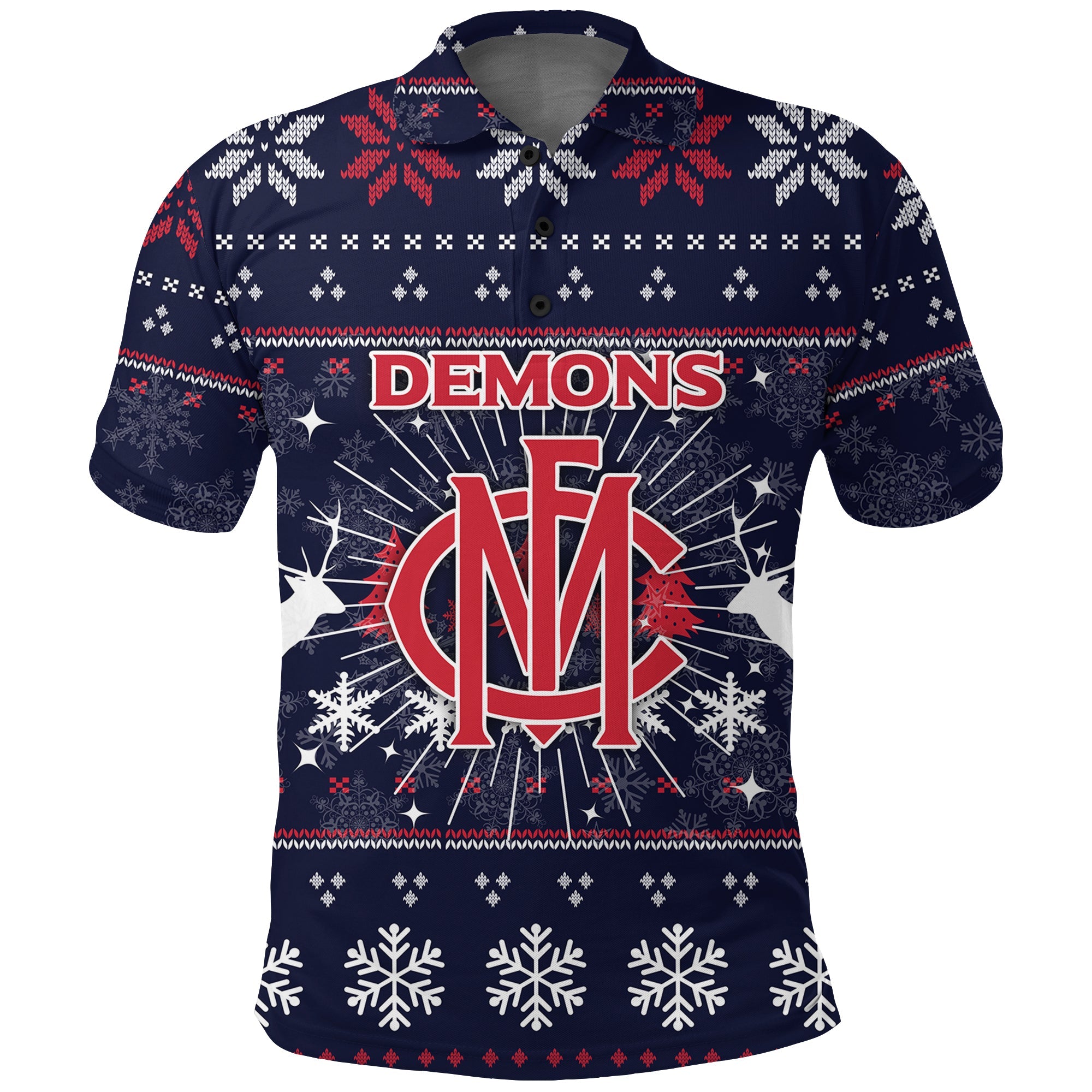 demons-polo-shirt-christmas-ugly-style