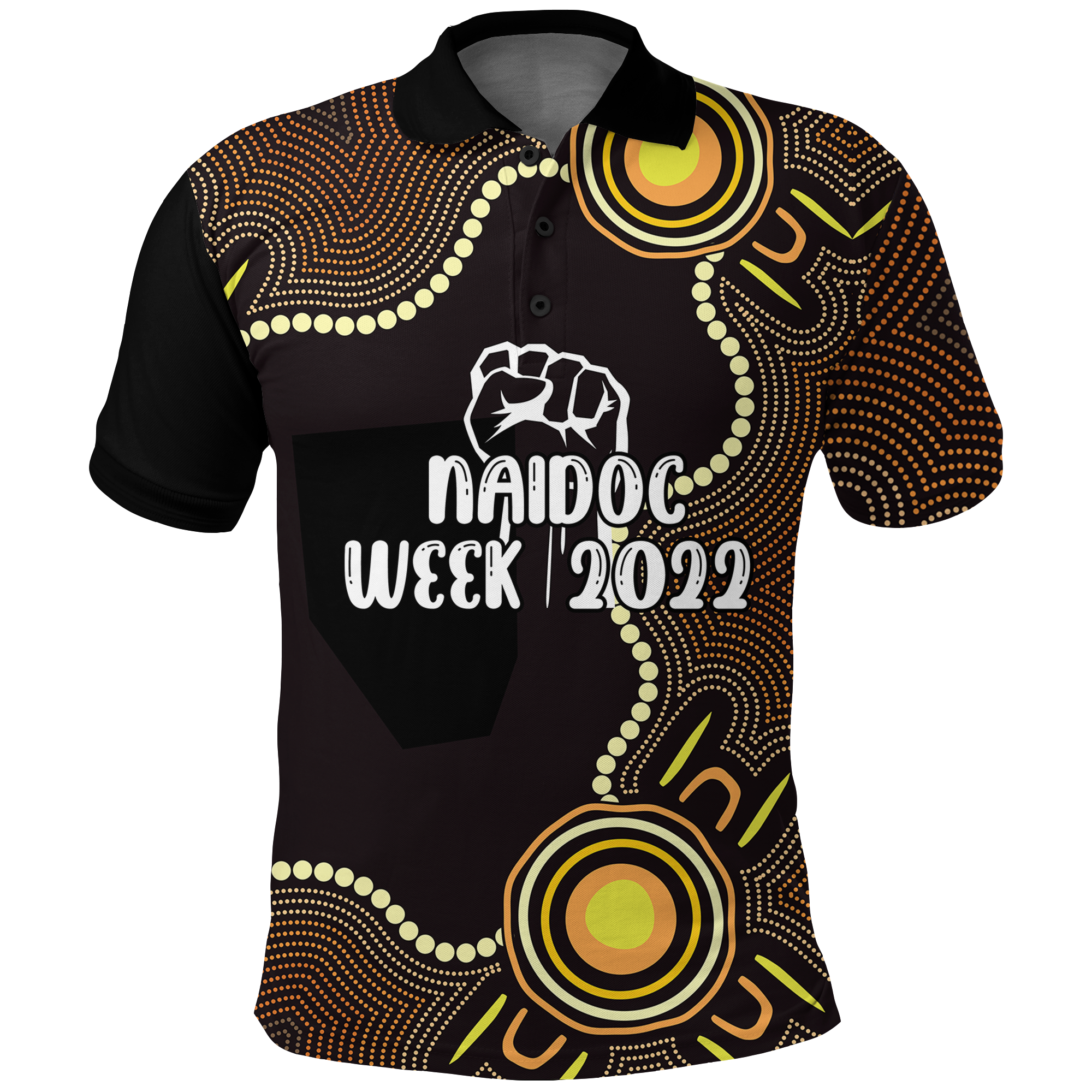 naidoc-week-2022-aboriginal-polo-shirt-indigenous-dot-painting-art