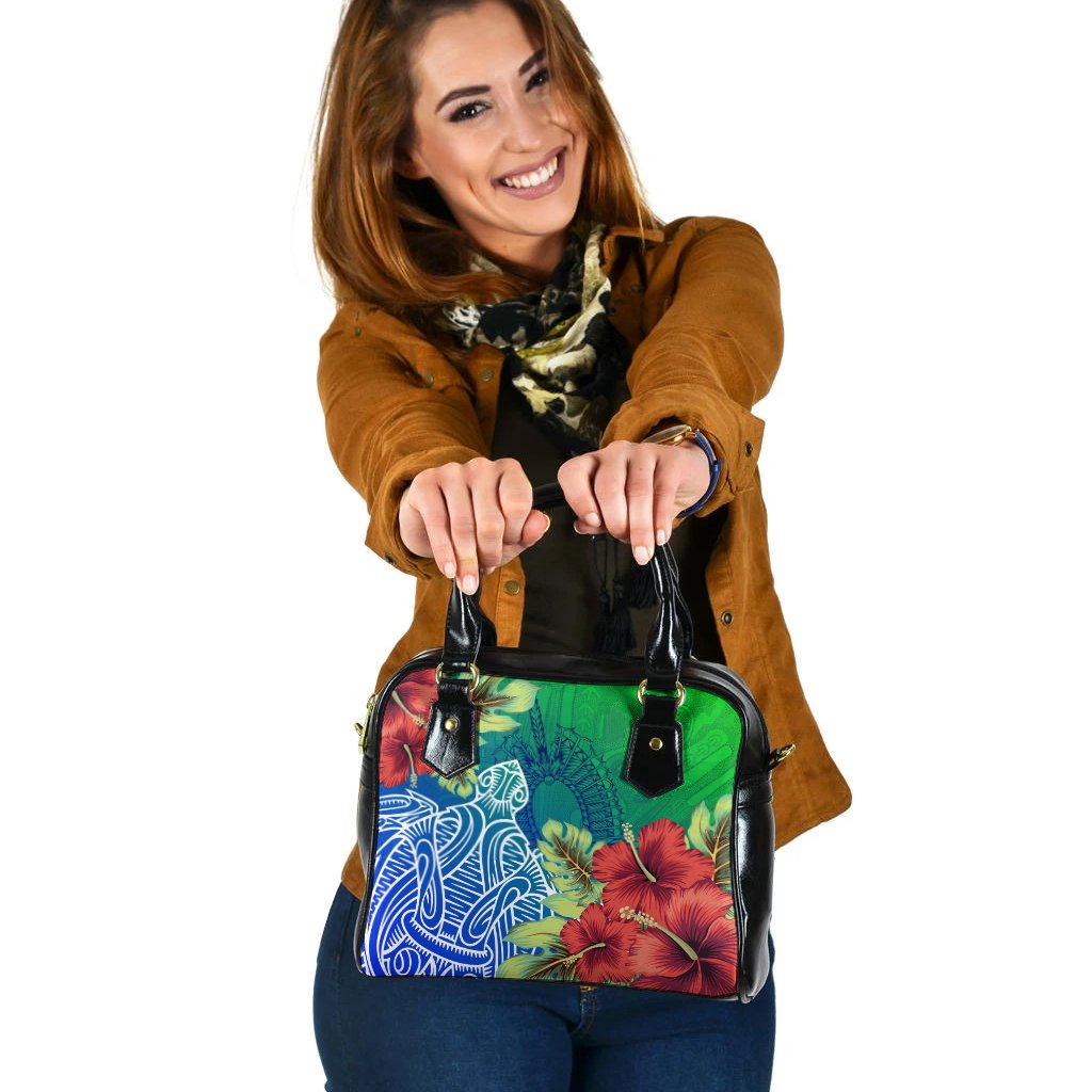 Torres Strait Islanders Shoulder handbag - Ocean Hibiscus - Vibe Hoodie