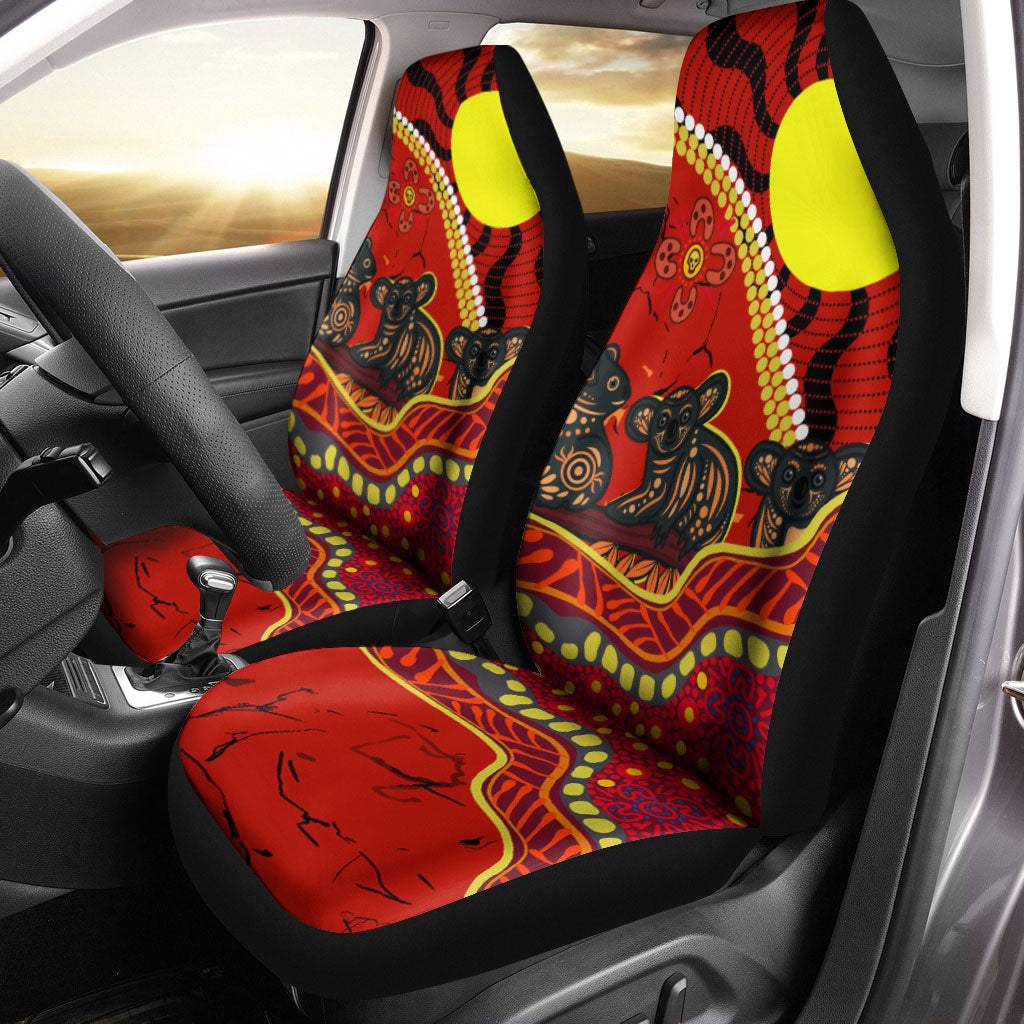 aboriginal-koala-painting-car-seat-covers