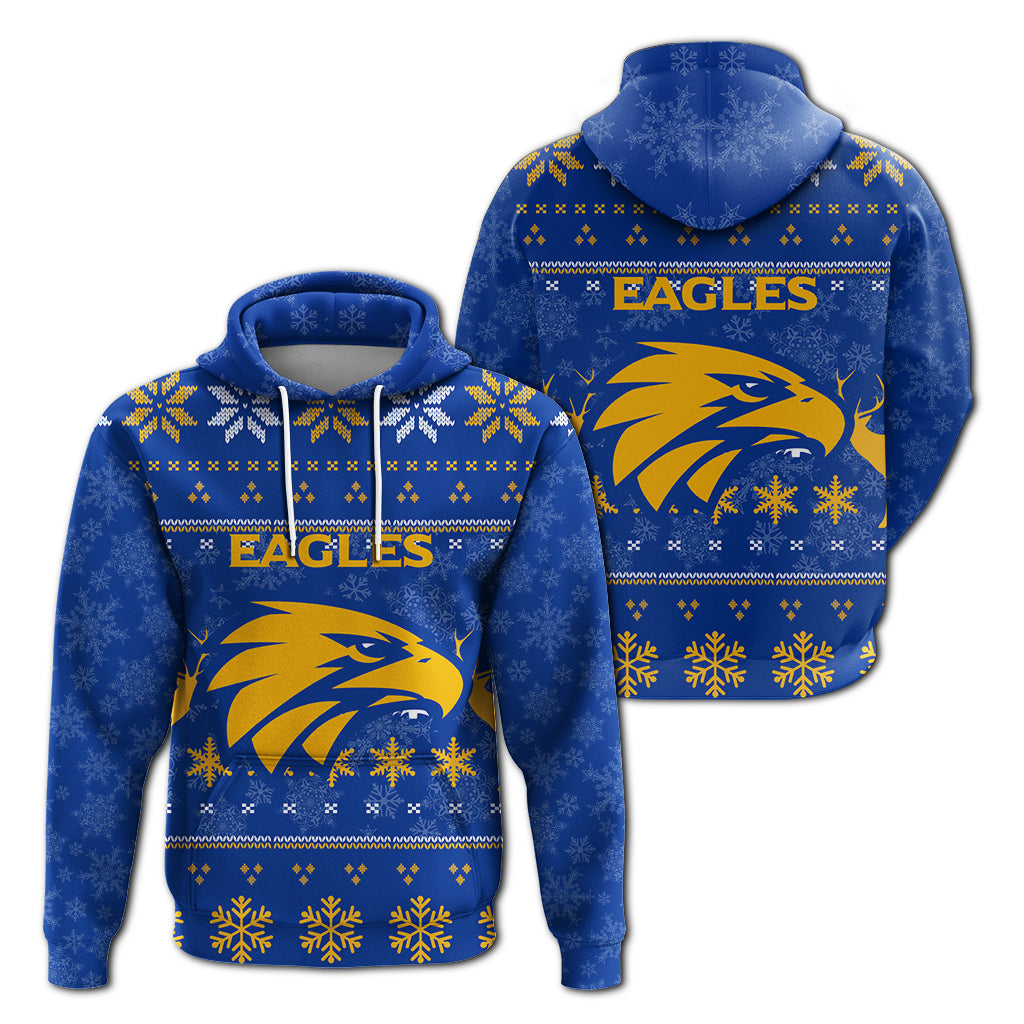 West Coast Eagles Club Hoodie - Christmas Ugly Style - LT12