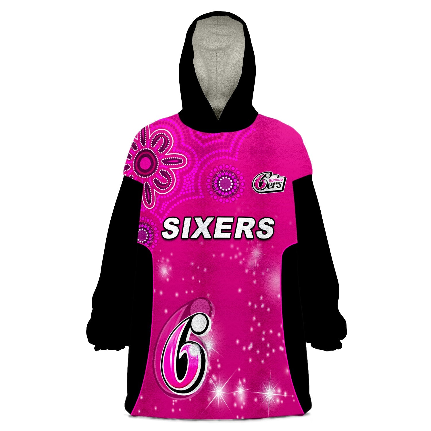 custom-text-and-number-sydney-sixers-wearable-blanket-hoodie-cricket-australia-aboriginal