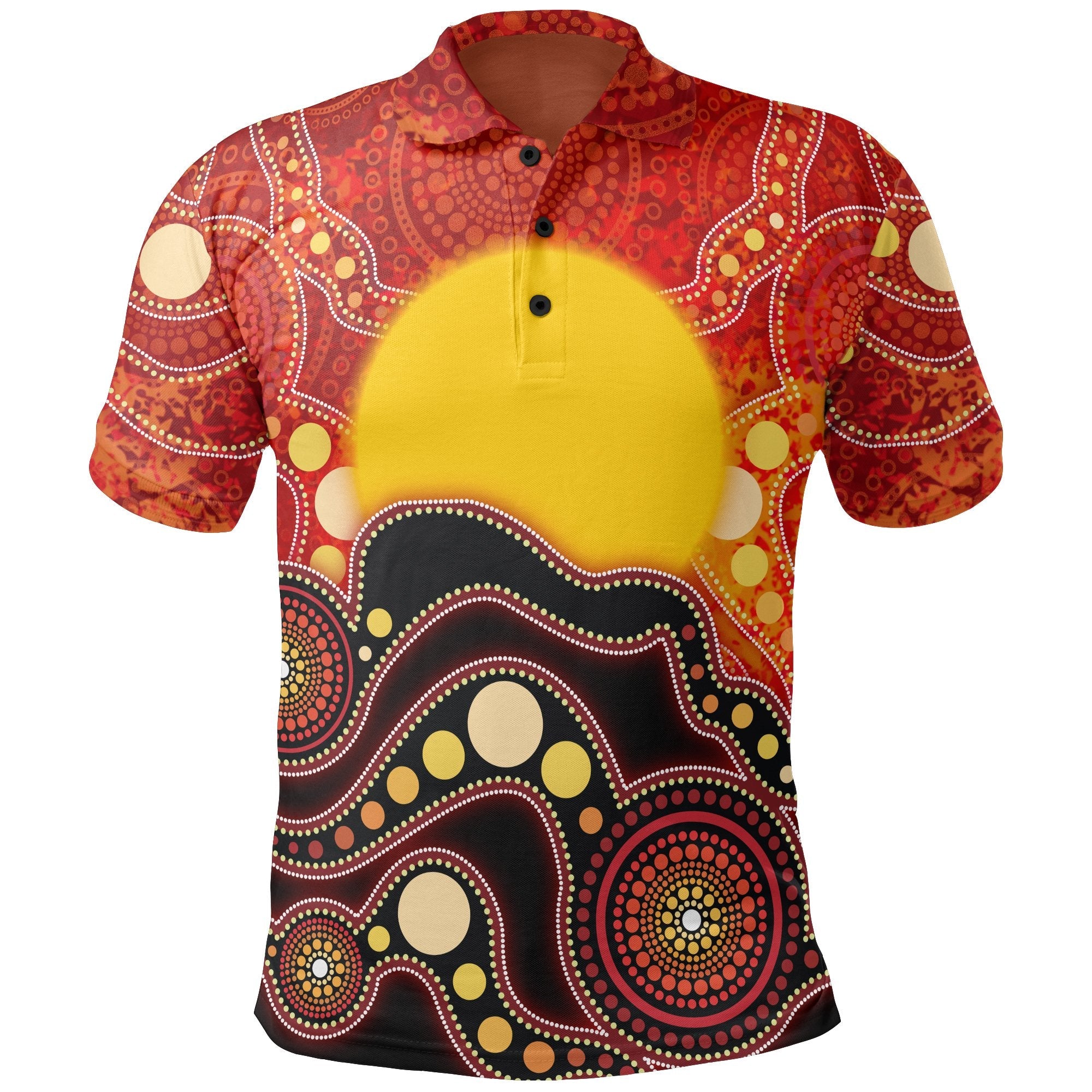 aboriginal-polo-shirt-aboriginal-lives-matter-flag-dot-painting-art