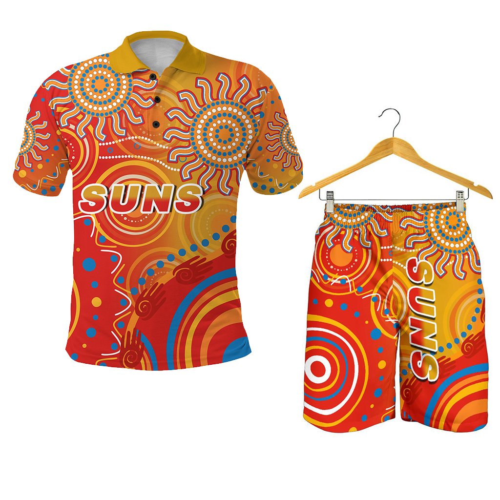 combo-polo-shirt-and-men-short-suns-indigenous-gold-coast