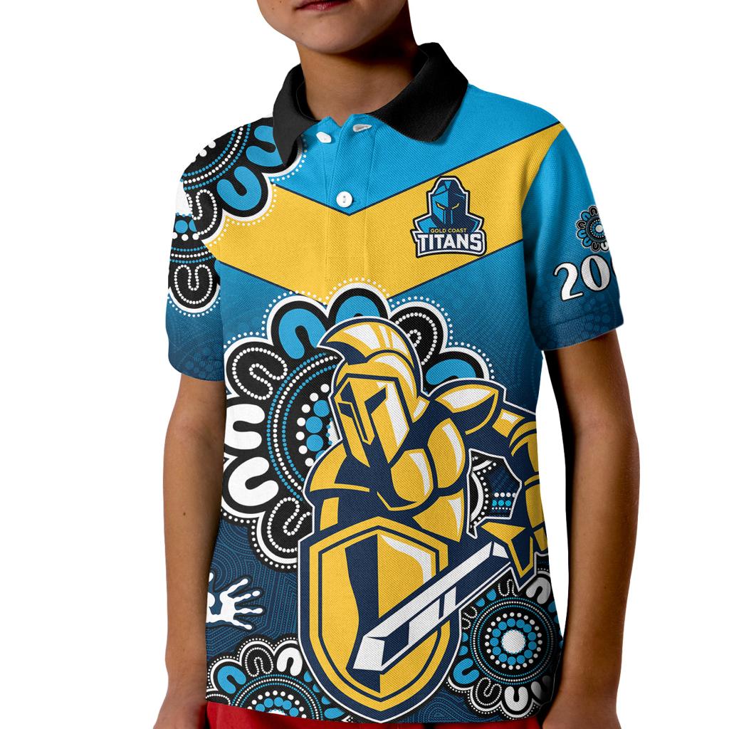 custom-personalised-nrl-gold-coast-titans-rugby-gld-2007-aboriginal-kid-polo-shirt