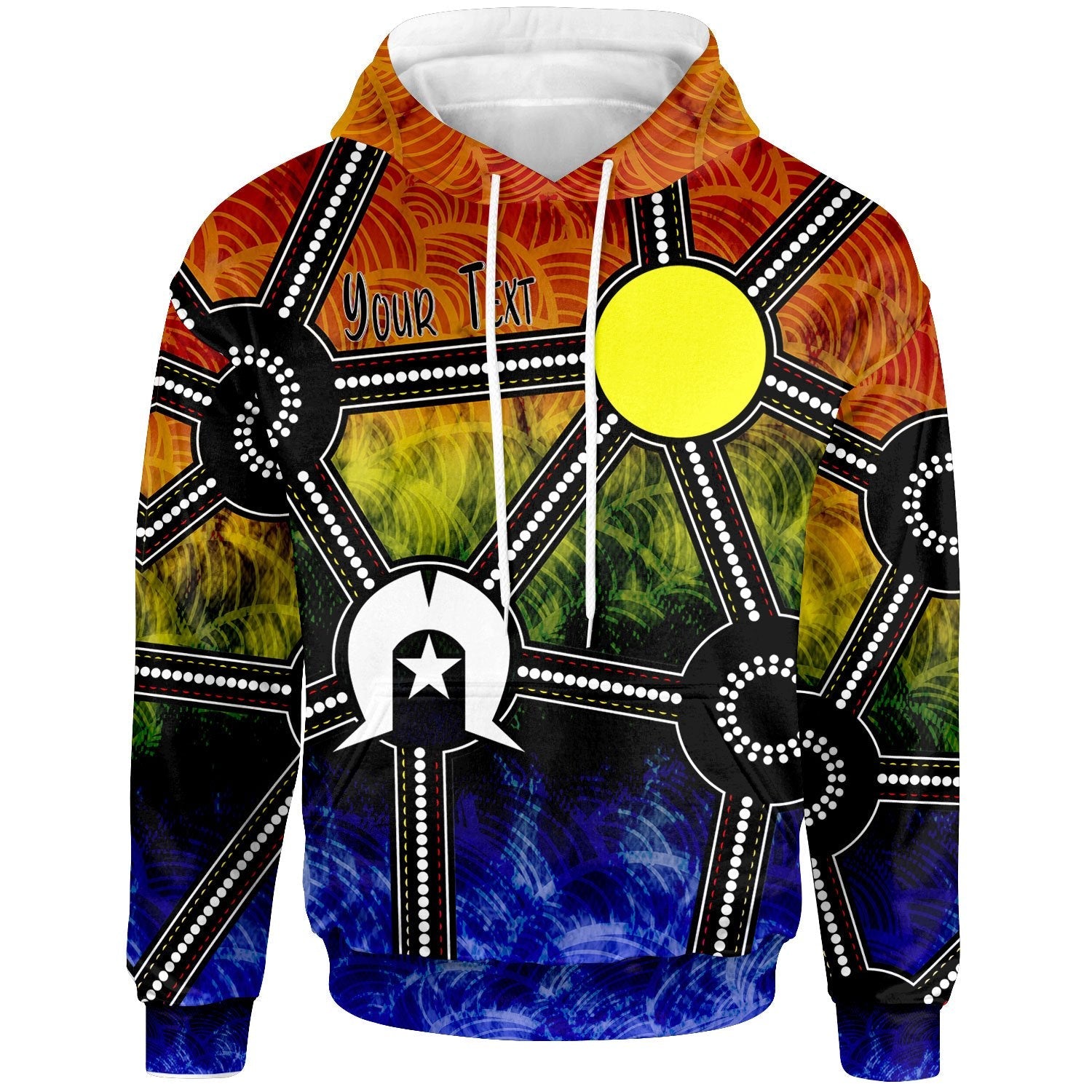 [Custom] Naidoc Week 2021  Hoodie , Aboriginal Geometric Style