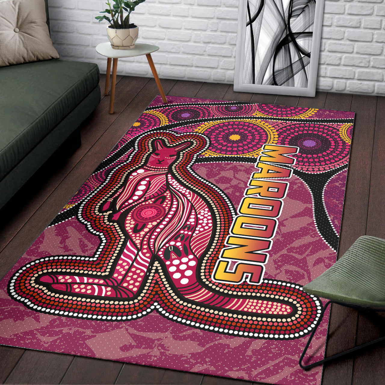 maroons-rugby-rug-custom-maroons-kangaroo-rug