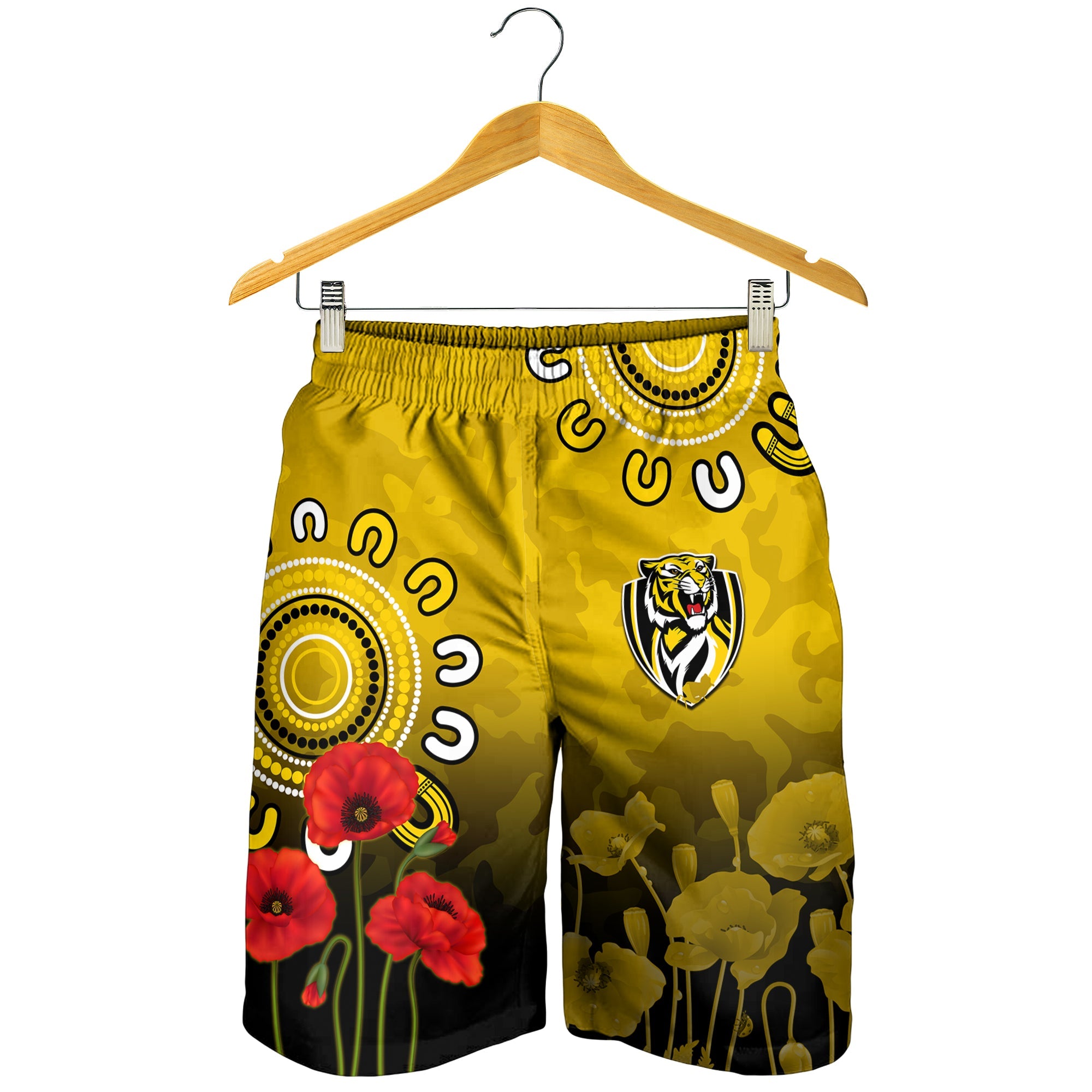 richmond-anzac-2022-men-shorts-tigers-aboriginal-poppy