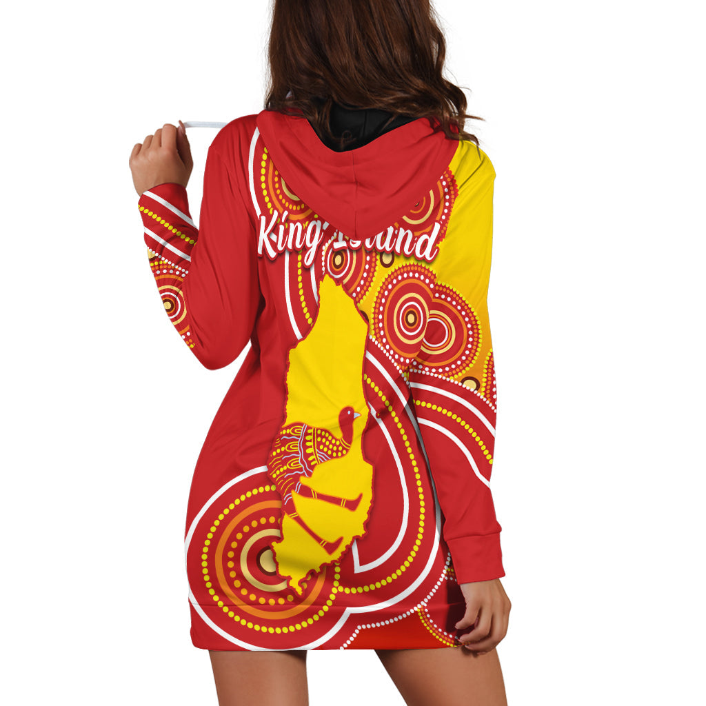 custom-personalised-king-island-hoodie-dress-emu-aboriginal-tasmania-australia