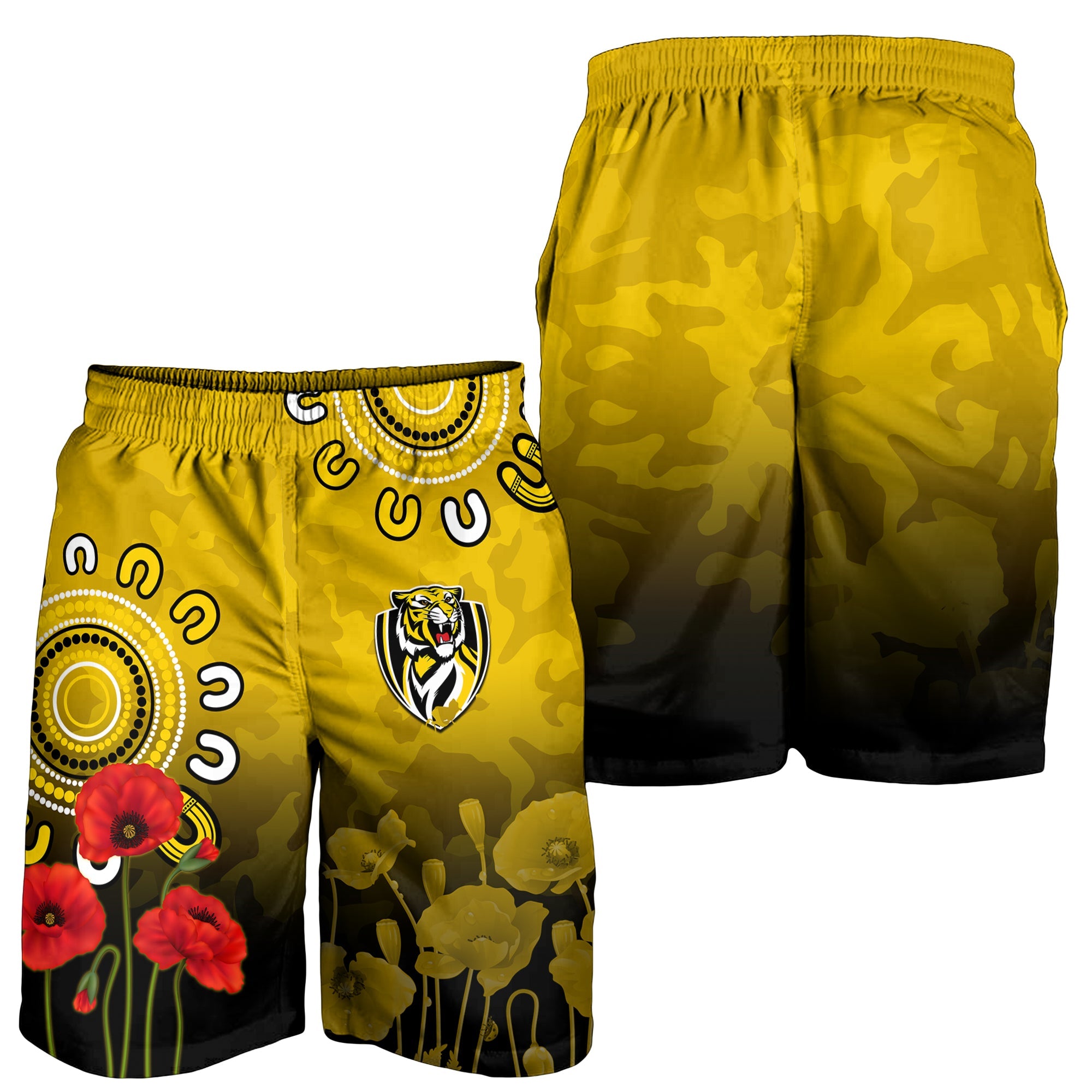 richmond-anzac-2022-men-shorts-tigers-aboriginal-poppy