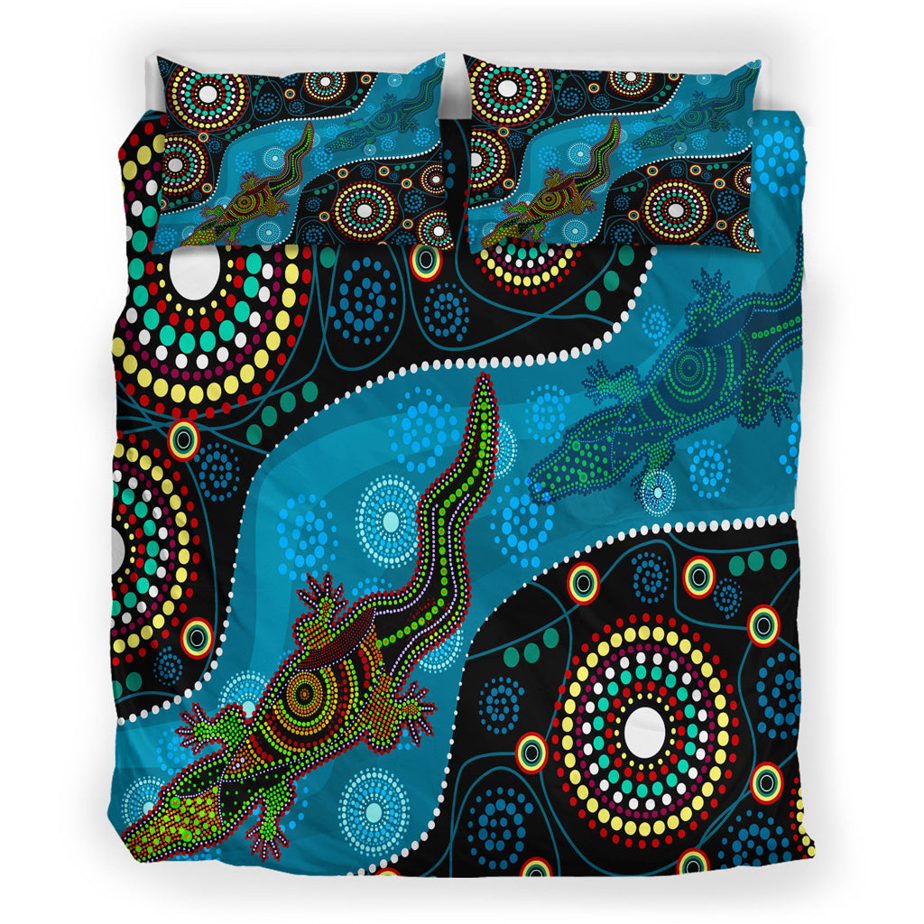 australia-indigenous-bedding-set-aboriginal-inspired-dreamtime-crocodile