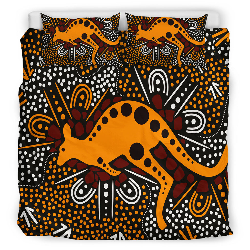 australia-indigenous-bedding-set-aboriginal-inspired-art-background-with-kangaroo