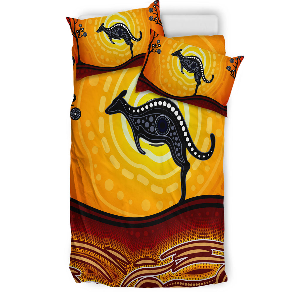 australia-indigenous-bedding-set-aboriginal-inspired-art-dot-painting-with-kangaroo