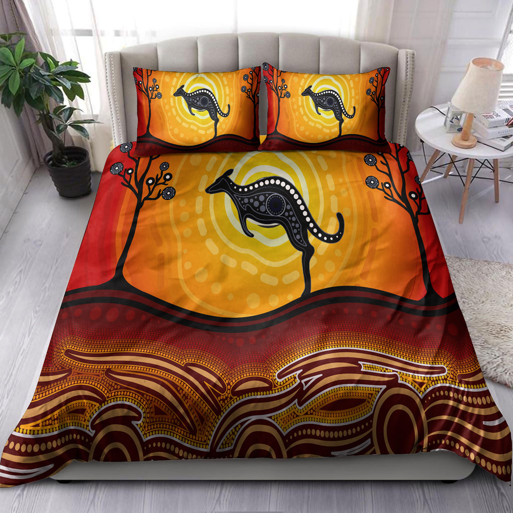 australia-indigenous-bedding-set-aboriginal-inspired-art-dot-painting-with-kangaroo