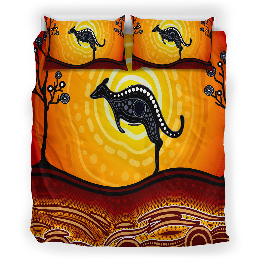 australia-indigenous-bedding-set-aboriginal-inspired-art-dot-painting-with-kangaroo