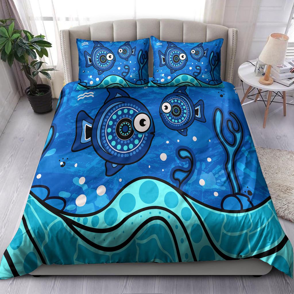 australia-indigenous-bedding-set-aboriginal-inspired-dot-art-painting-with-fish-underwater-concept