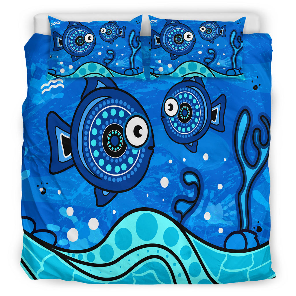 australia-indigenous-bedding-set-aboriginal-inspired-dot-art-painting-with-fish-underwater-concept