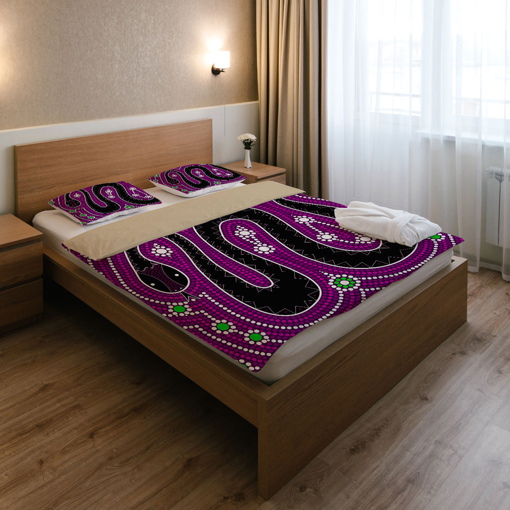 australia-indigenous-bedding-set-aboriginal-inspired-dreamtime-snake