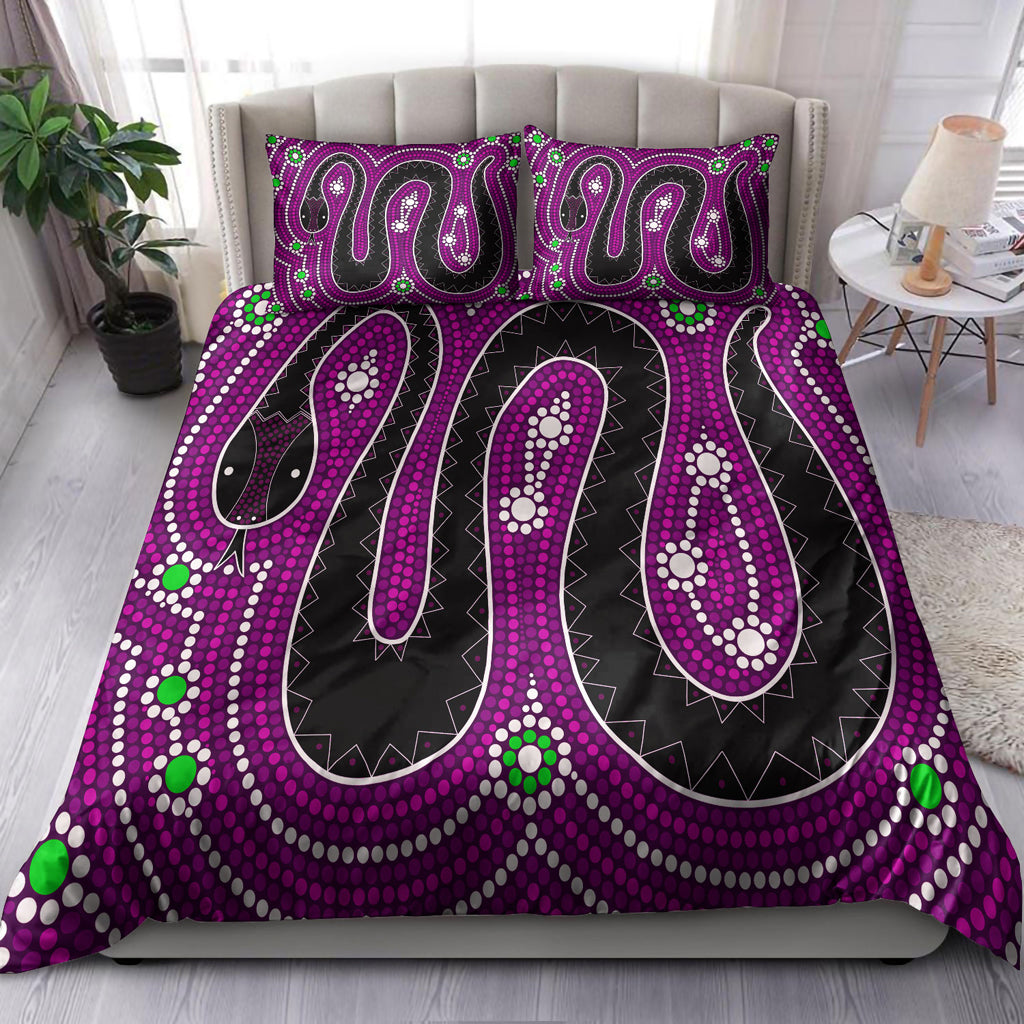 australia-indigenous-bedding-set-aboriginal-inspired-dreamtime-snake