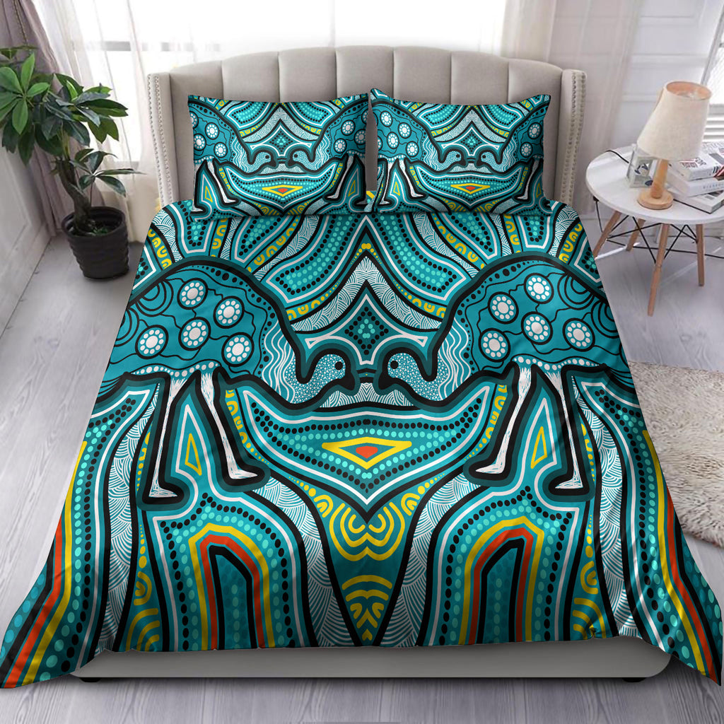 australia-indigenous-bedding-set-aboriginal-inspired-emu-artwork