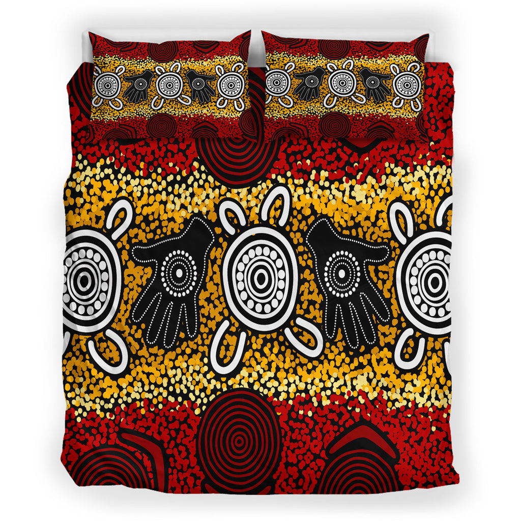 australia-indigenous-bedding-set-aboriginal-inspired-hand-print-artwork