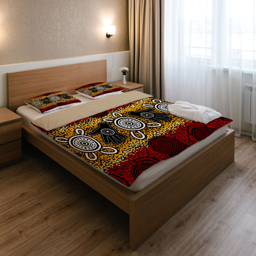 australia-indigenous-bedding-set-aboriginal-inspired-hand-print-artwork