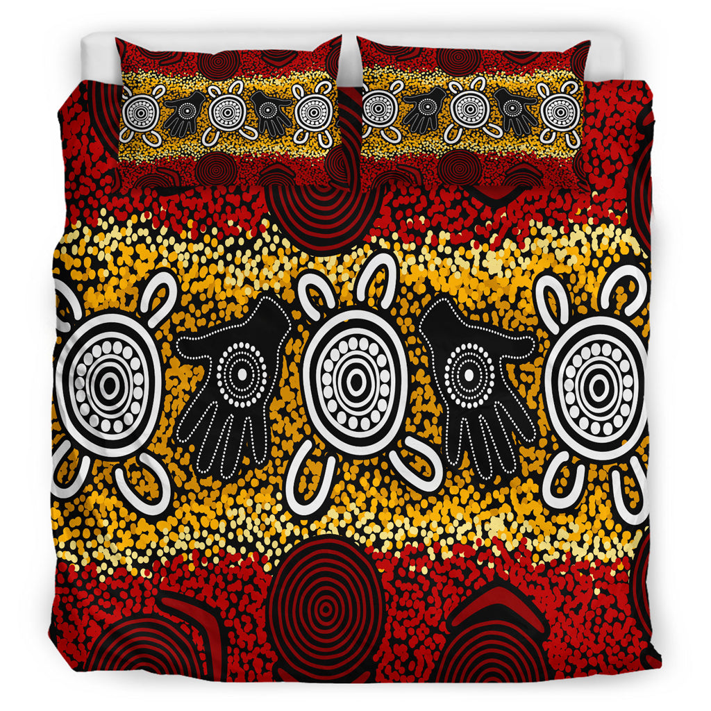 australia-indigenous-bedding-set-aboriginal-inspired-hand-print-artwork