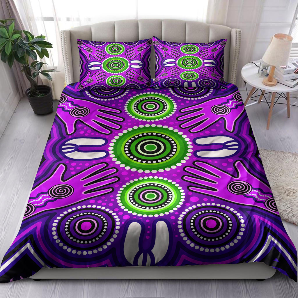 australia-indigenous-bedding-set-aboriginal-inspired-meeting-and-unity-concept