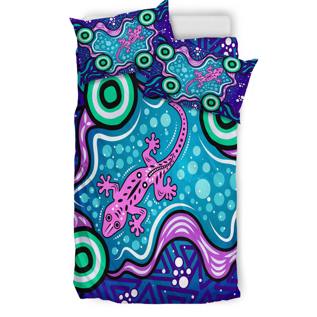 australia-indigenous-bedding-set-aboriginal-inspired-style-of-background-with-lizard