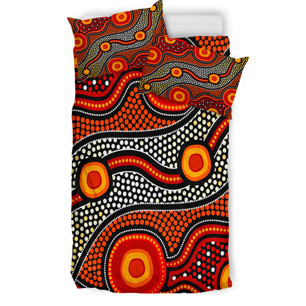 australia-indigenous-bedding-set-aboriginal-inspired-style-of-connection-concept