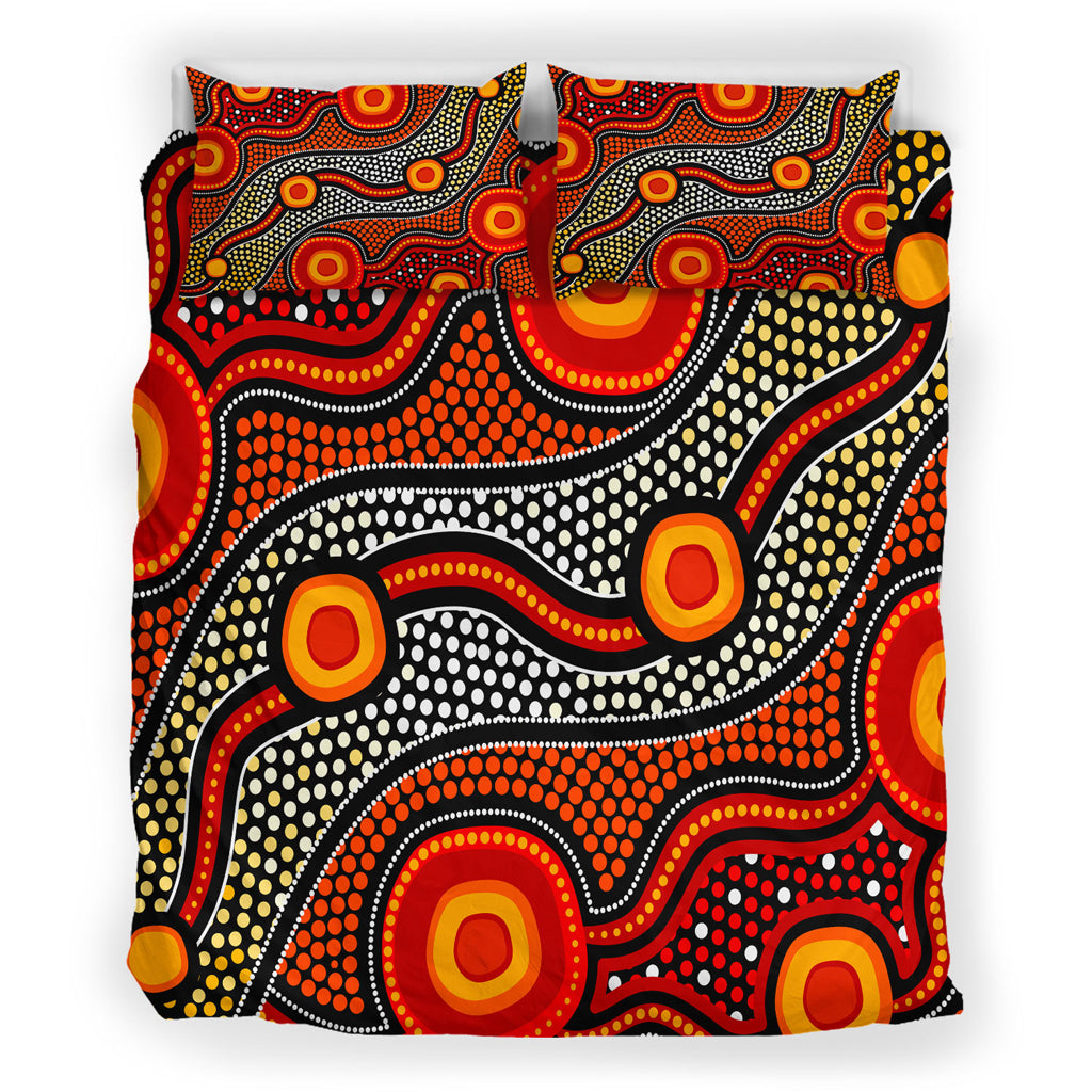 australia-indigenous-bedding-set-aboriginal-inspired-style-of-connection-concept