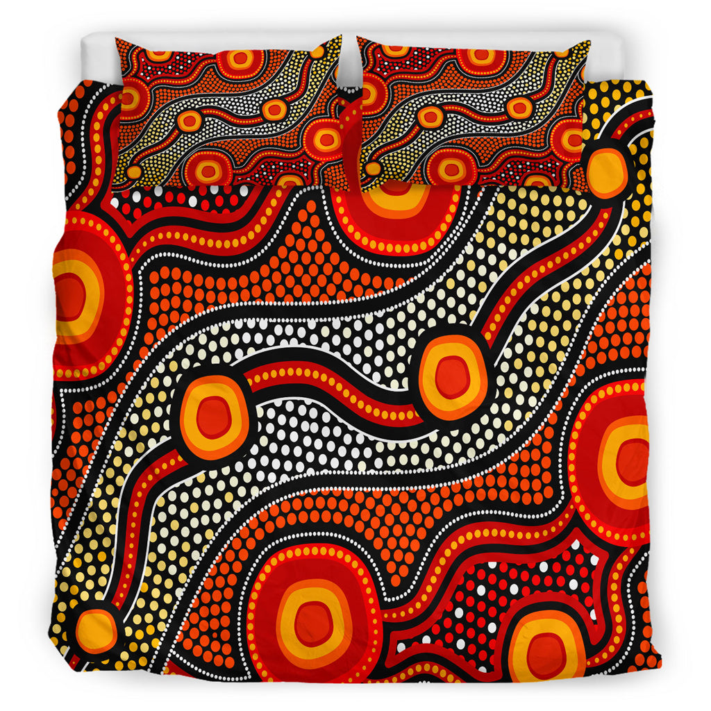 australia-indigenous-bedding-set-aboriginal-inspired-style-of-connection-concept