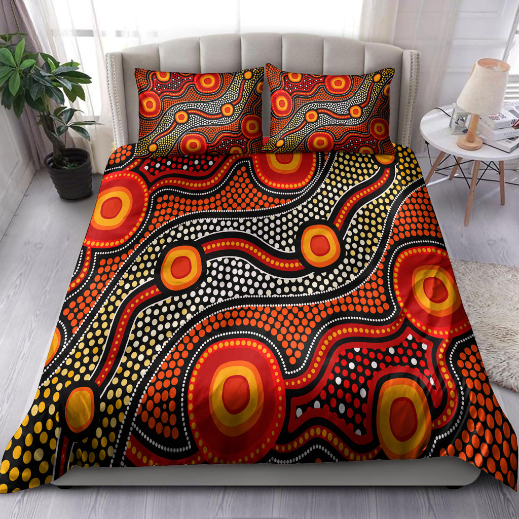 australia-indigenous-bedding-set-aboriginal-inspired-style-of-connection-concept