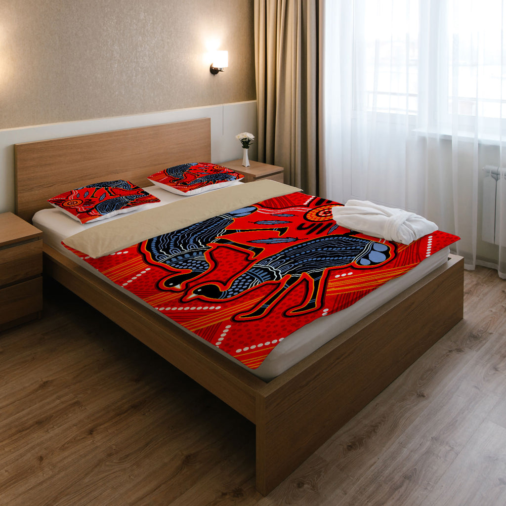 australia-indigenous-bedding-set-emu-aboriginal-inspired-art-background