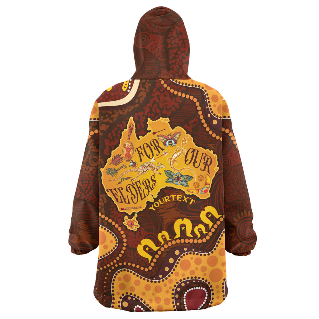 australia-naidoc-week-wearable-blanket-hoodie-custom-for-our-elders-naidoc-quotes-aboriginal-inspired-land-wearable-blanket-hoodie