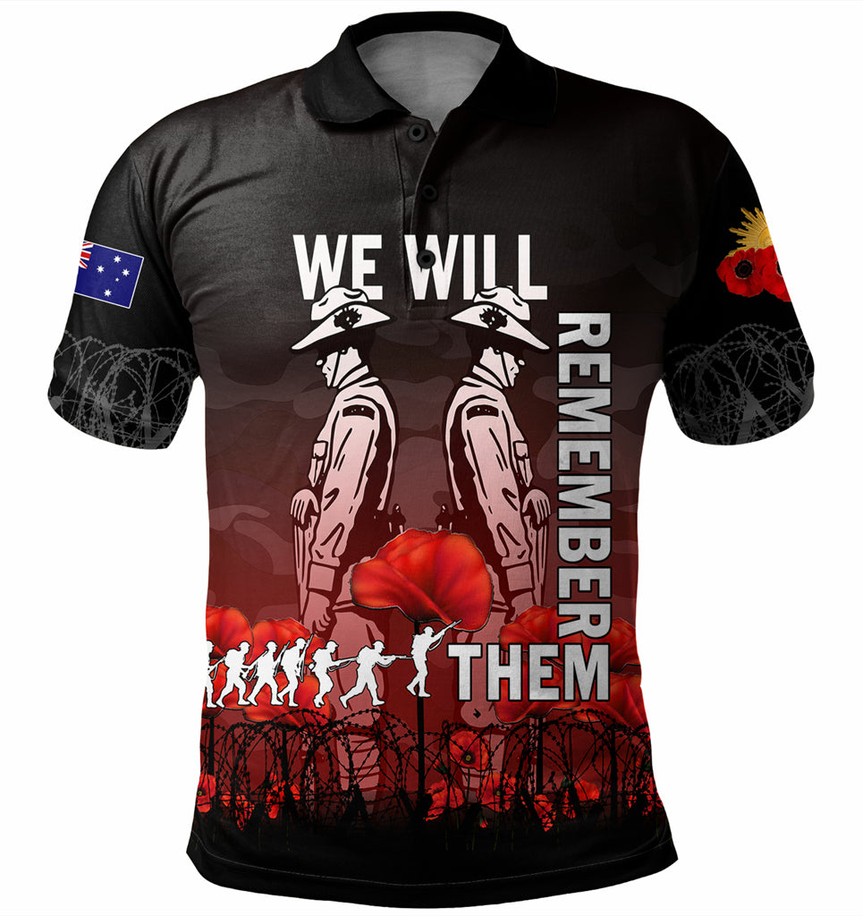 australia-anzac-day-polo-shirt-anzac-day-soldier-we-will-remember-them-polo-shirt-red