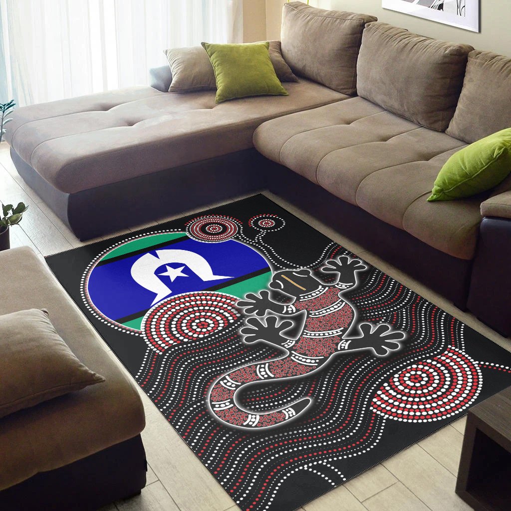 aboriginal-area-rug-aboriginal-gecko-with-torres-strait-islanders-flag