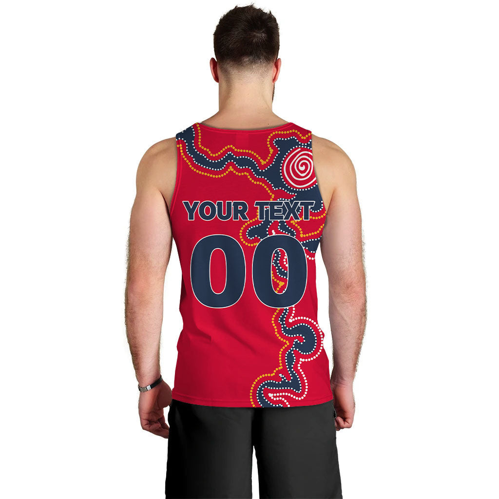 custom-personalised-adelaide-united-men-tank-top-indigenous-dot-painting-art