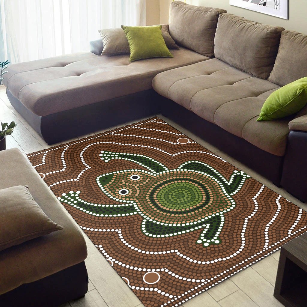 aboriginal-area-rug-dreamtime-frog-aboriginal-style