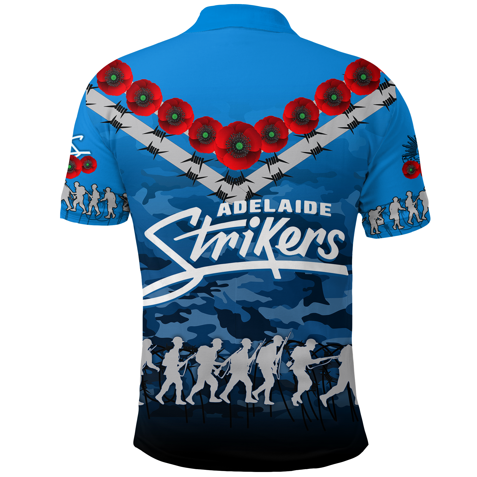 adelaide-strikers-anzac-2022-polo-shirt-camouflage-with-poppy