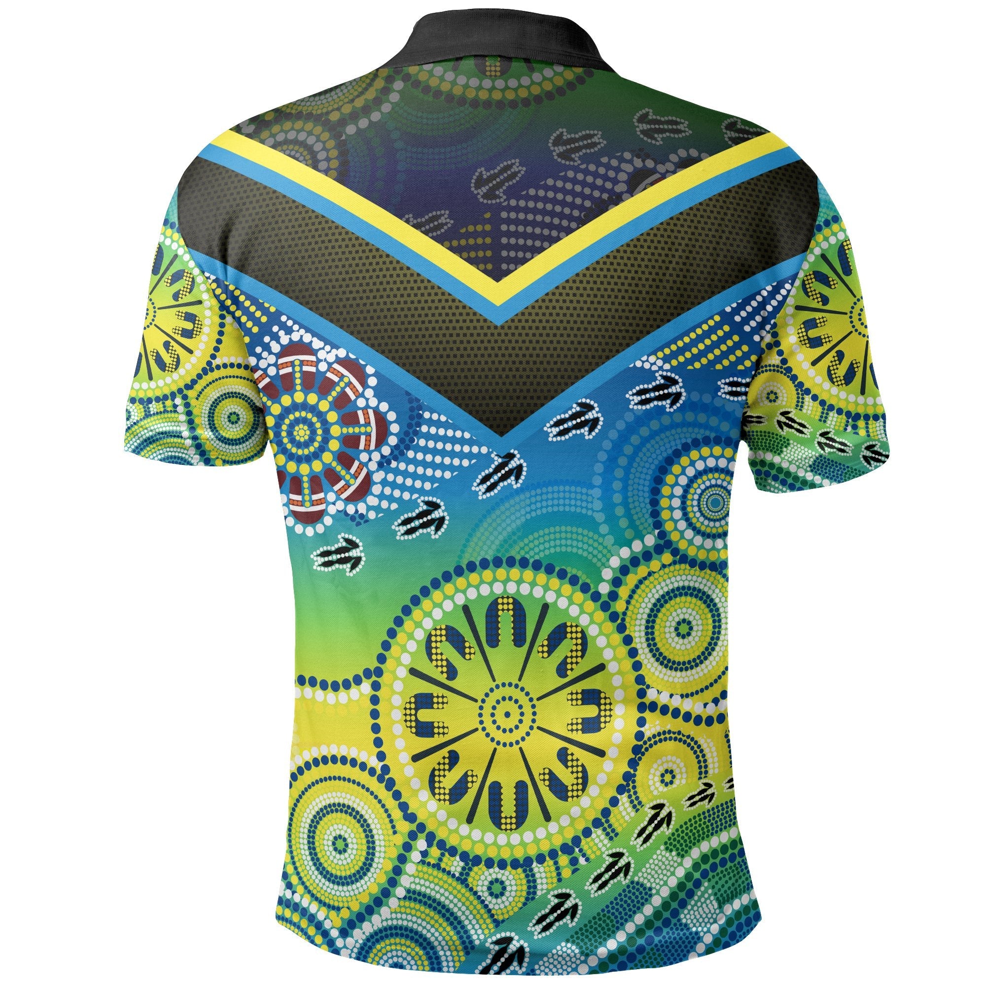 aboriginal-polo-shirts-dot-painting-indigenous-circle-patterns